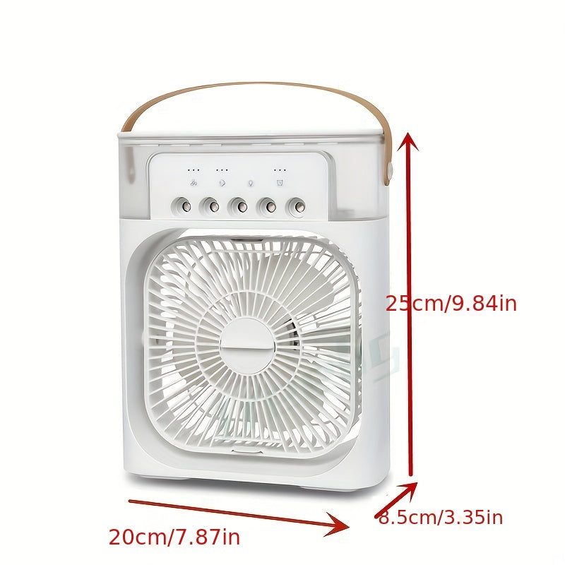 5A 2V Tragbare 600ml Spray Kühler Ventilator Schreibtisch USB Wiederaufladbarer Parfüm Luftbefeuchter Klimaanlage A/C Kühler Ventilator 3 Windgeschwindigkeiten | Karnz