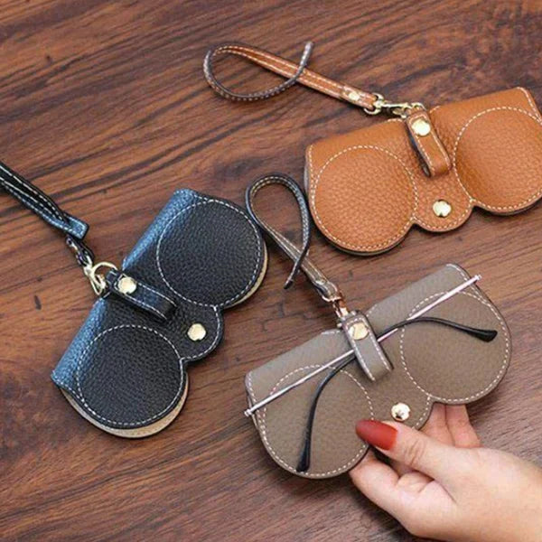Weiche Leder-Sonnenbrillen-Tasche
