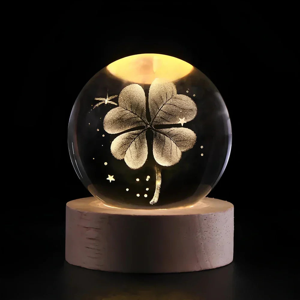 Karnz | LED-Nachtlicht mit 3D-Kristallkugel