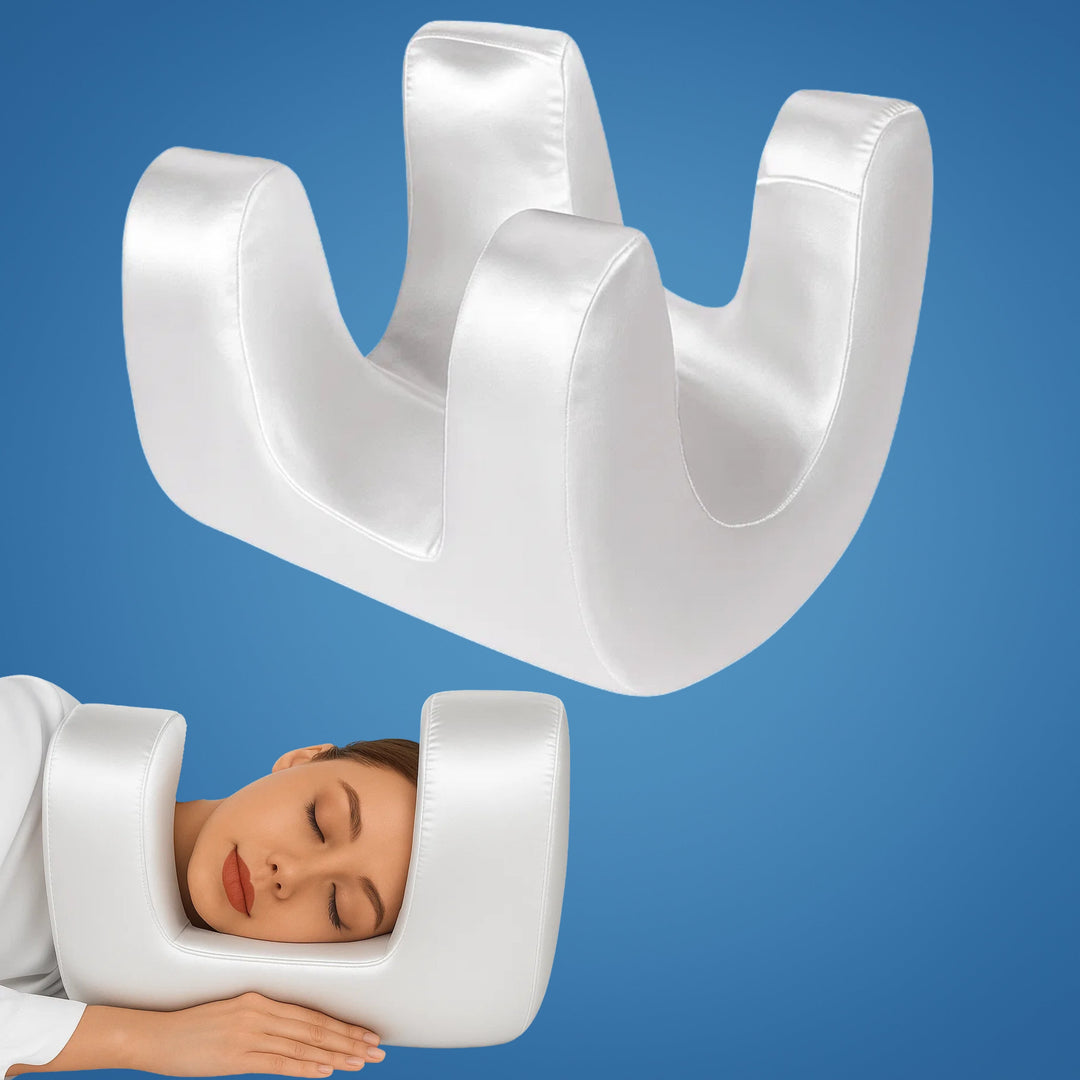 DermSleep | Antifalten-Schönheitspillow – Frischer Memory-Schaum – Ergonomische Kontur – Hautpflegeunterstützung – Seiten- und Rückenschläfer Karnz