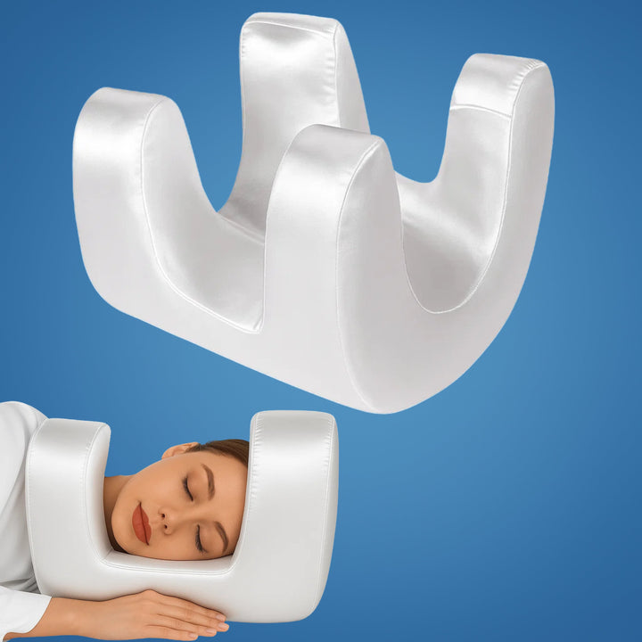 DermSleep | Antifalten-Schönheitspillow – Frischer Memory-Schaum – Ergonomische Kontur – Hautpflegeunterstützung – Seiten- und Rückenschläfer Karnz