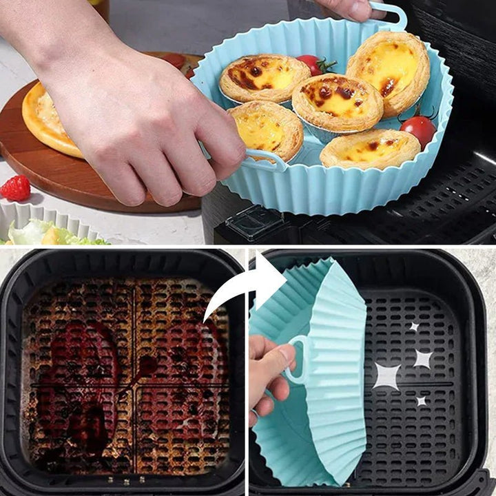 Tablette - Silikon Wiederverwendbar - Perfekt für Airfryer - Praktisch und Ökologisch | Karnz