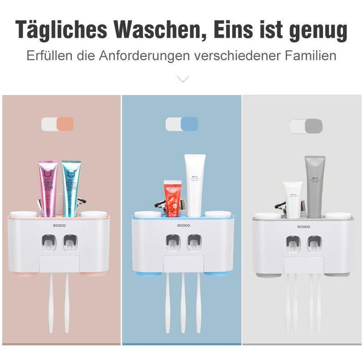 Automatischer Zahnbürstenhalter und Zahnpastaspender Set | Karnz