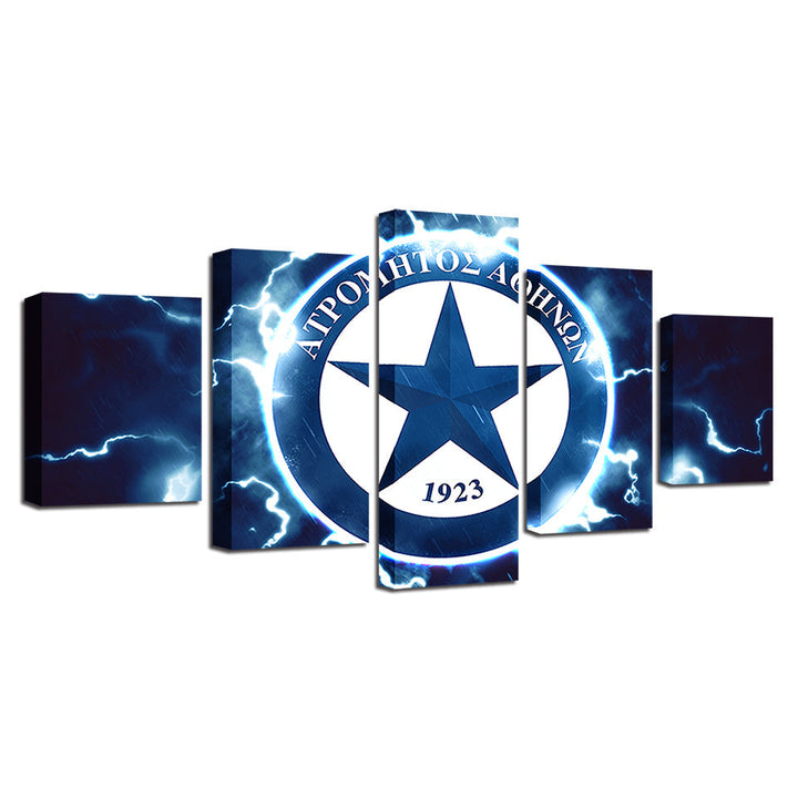 Elektrisches Sternlogo 5 Stück - Leinwand Wandkunst Gemälde