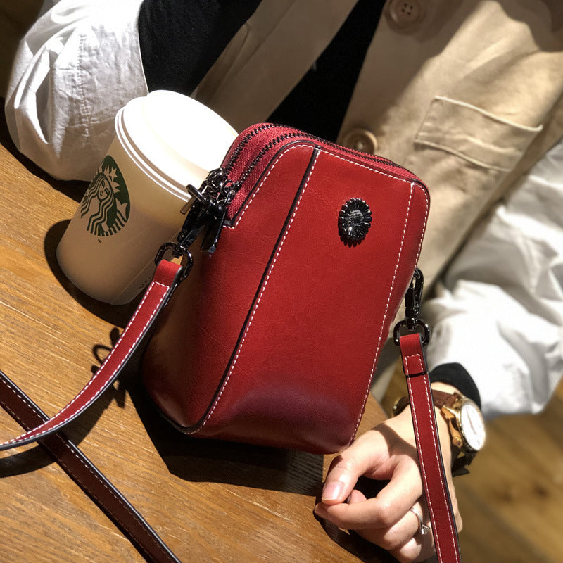 Handytasche aus weichem Leder für Damen