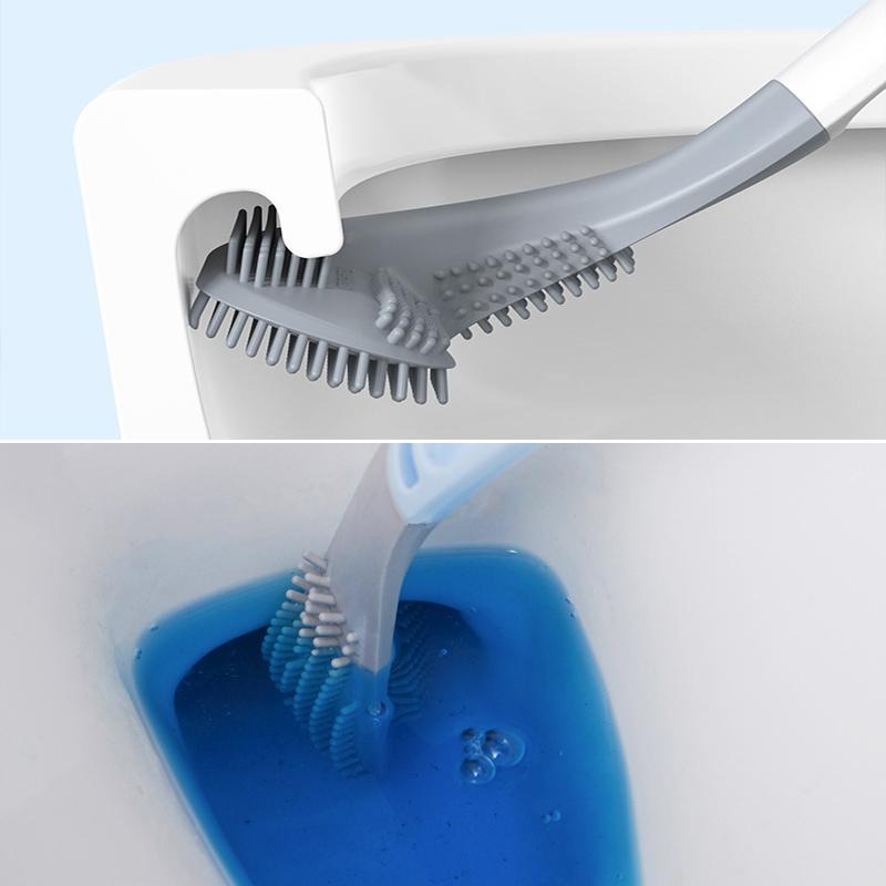 Langer Griff Flexibel Silikon Golf Toilettenbürste | Karnz