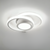 Moderne LED-Deckenlampe 18W | Kreatives Design mit 2 Ringen | Energieeffiziente Beleuchtung für Wohnzimmer & Büro 24 cm | Karnz