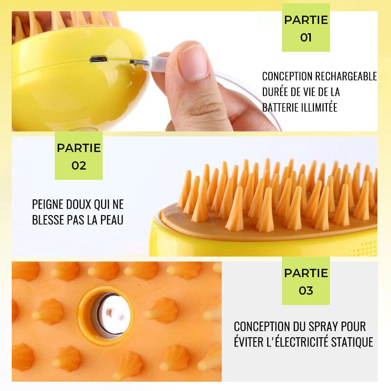 Spray-Massage-Kamm für Haustiere | Karnz