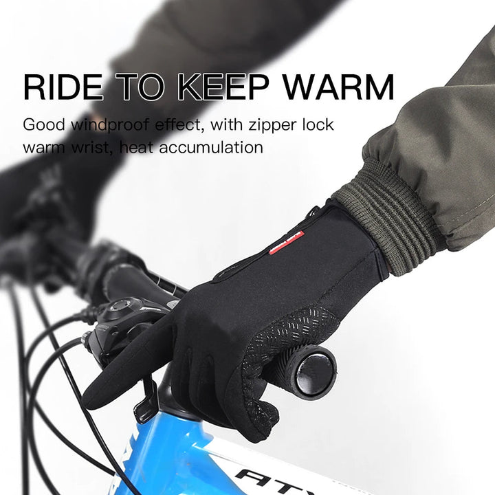 Sandsberg | Winterhandschuhe für Radfahren & Skifahren | Schwarz
