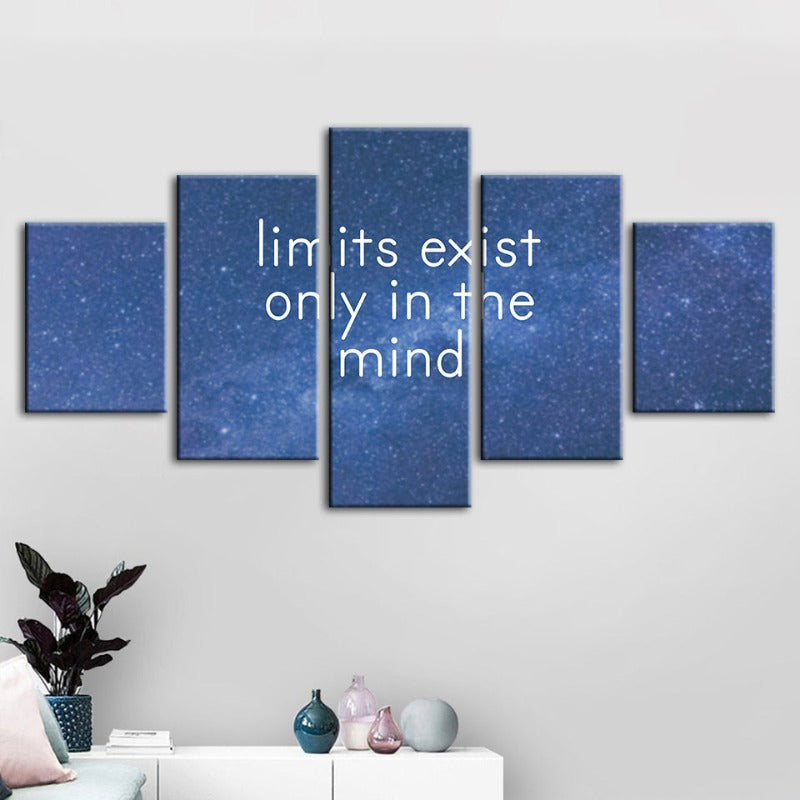 5-teilige Galaxy-Motivation - Leinwand Wand Kunst Malerei