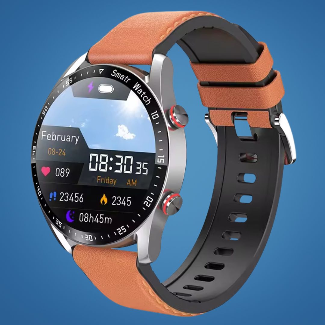 FitTrack | Nicht-invasive Fitness-Smartwatch - Verfolgt körperliche Aktivität - Herzfrequenz - Schlaf - Training - GPS-Benachrichtigungen - Wasserfest Karnz