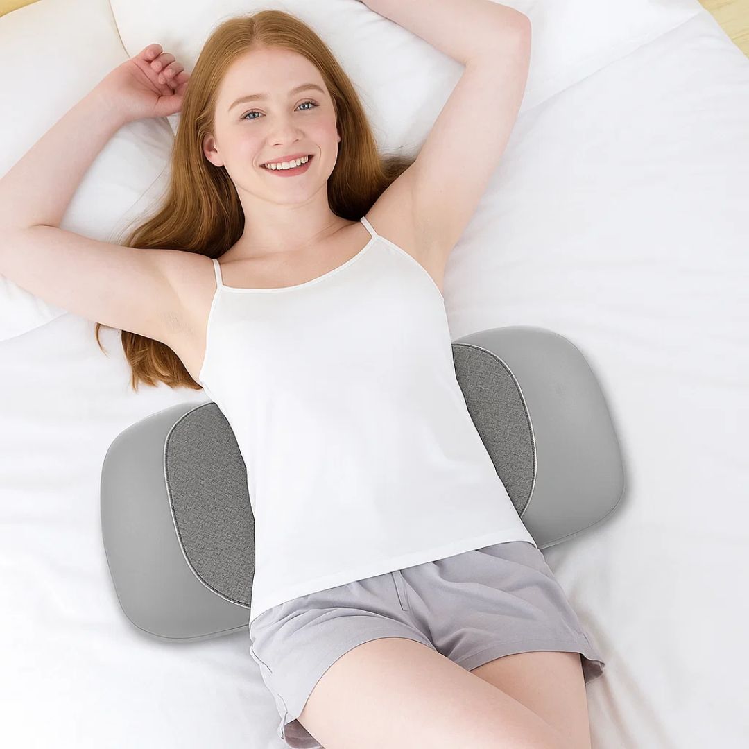 SpineEase | Memory-Schaum Lendenwirbelstützkissen – Linderung von Rückenschmerzen – Atmungsaktive Hülle – Ergonomische Schlafhilfe Karnz