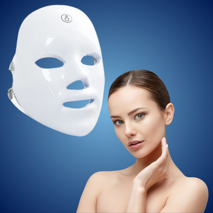 GlowSkin Pro LED-Lichttherapie-Maske | Stimuiert Kollagen - Reduziert Falten - Verbessert die Hautstruktur - Lindert Rötungen Névosa