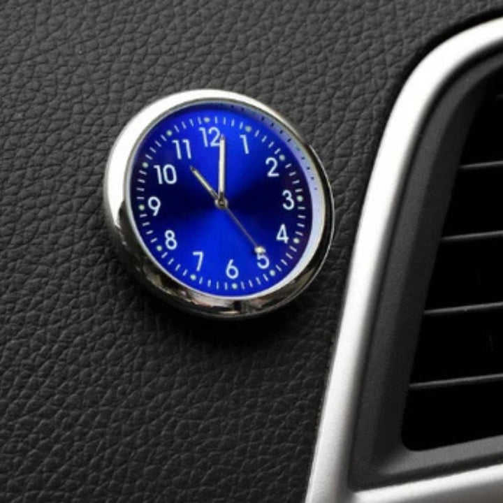 AutoTime Mini Analog Uhr – Selbstklebendes und stilvolles Design für Auto-Innenraum Karnz