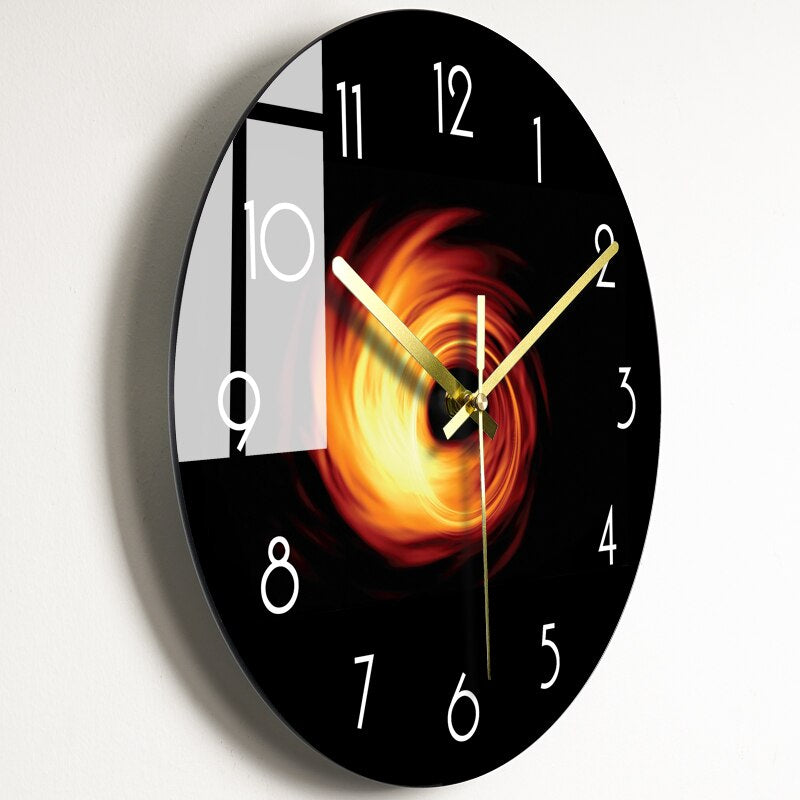 Moderne GlassArt Wanduhr – Künstlerische Uhr mit hochwertigem Glas in 7 Designs, erhältlich in 2 Größen