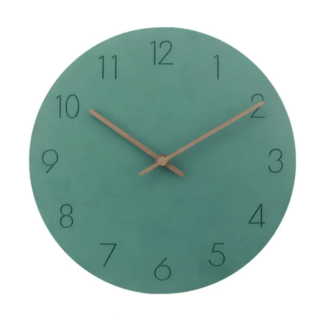 Große Holzwand Uhr – Minimalistisches Design mit stillem Bewegung | Karnz