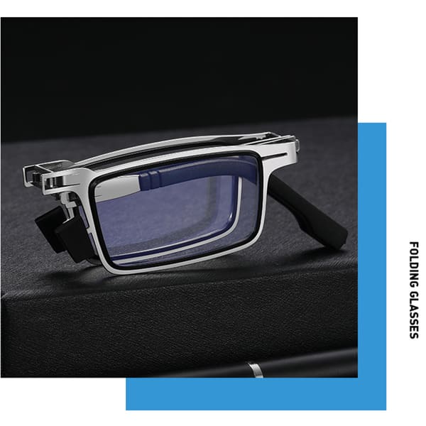 Blaulichtfilternde, schraubenlose, faltbare Lesebrille