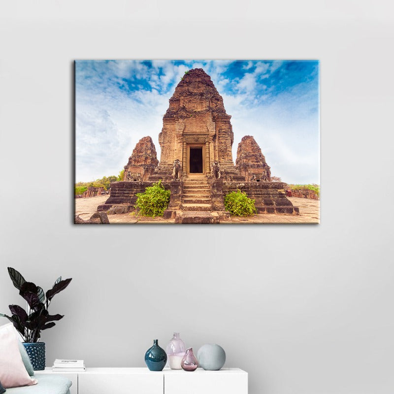 Antiker Tempel - Leinwand Wandkunst Gemälde