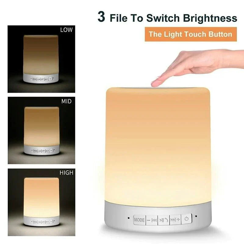 Buntes LED-Nachtlicht Bluetooth-Touchpad-Drahtloser Lautsprecher Karnz
