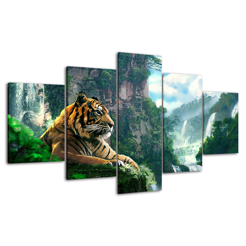 Tiger - Leinwand Wandkunst Malerei