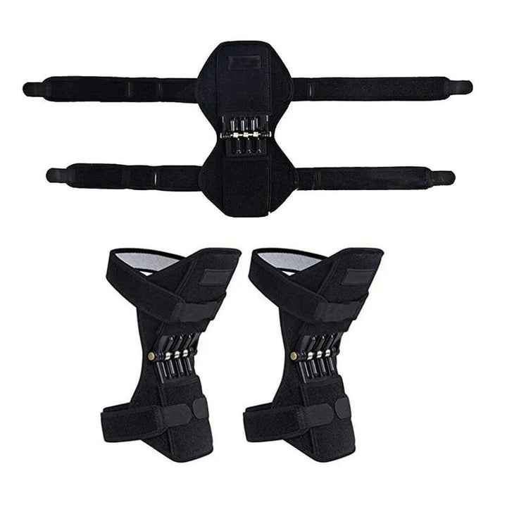KneeGuard Pro | Set von 2 Scharnier-Kniebandagen-Stabilisatoren zur Schmerzlinderung | Verstellbare Unterstützung bei Knieverletzungen - Arthritis - Nach der Operation Rehabilitation Karnz