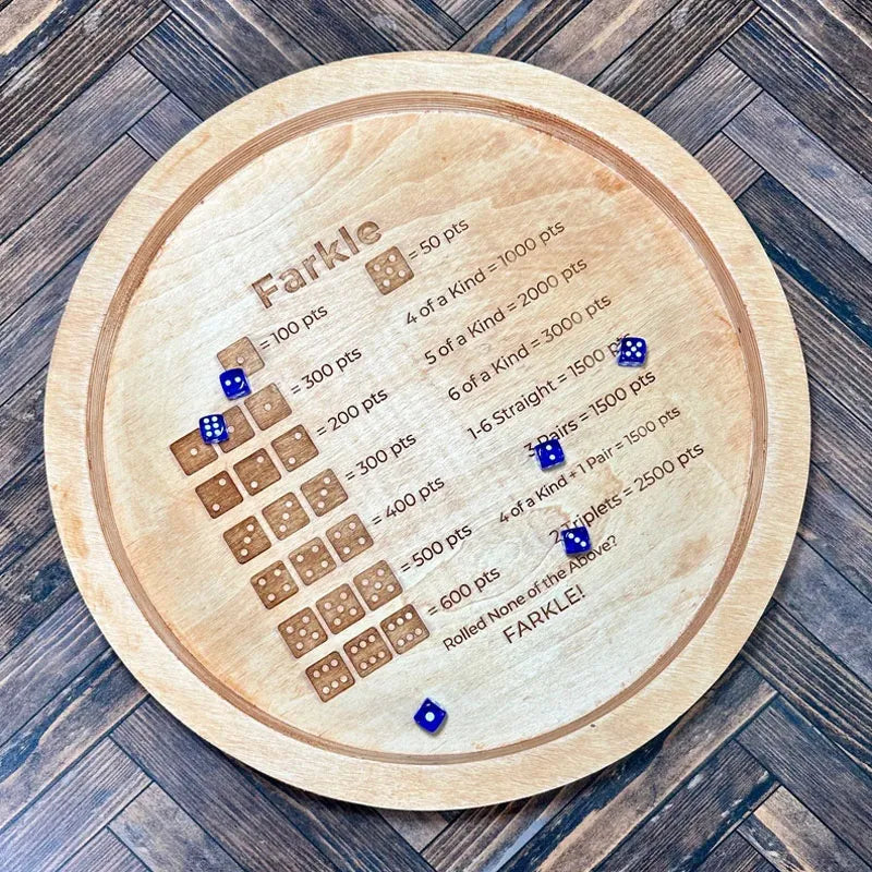 Farkle Würfeltablett