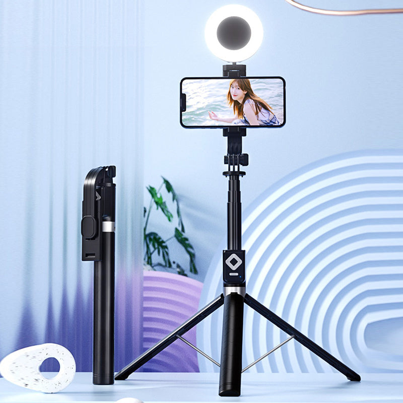 Selfie-Stick mit LED-Fülllicht | Karnz