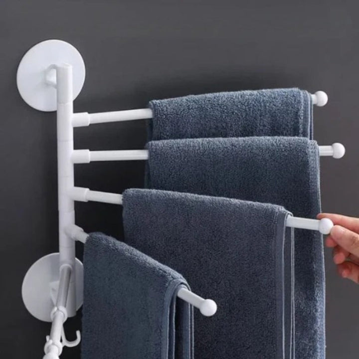 Kollapsbarer, drehbarer Wandhalter und Handtuchhalter Karnz