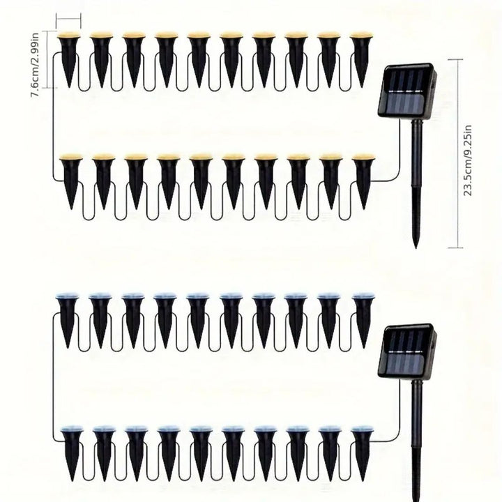 LumaTerra – 15er-Pack Solar-Gartenweglichter