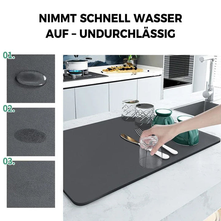 Super saugfähige Abtropfmatte für die Küche | Karnz