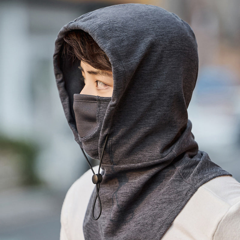 Hooded Face Mask mit Nackenwärmer zum Radfahren | Karnz