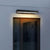 Moderne LED-Wandleuchte mit Bewegungssensor und schwarzem Gehäuse