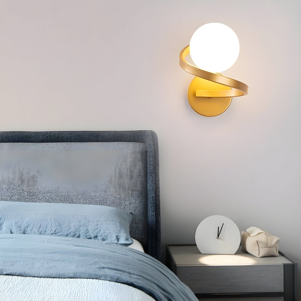 Spiral LED Wandleuchte mit modernem Design Karnz