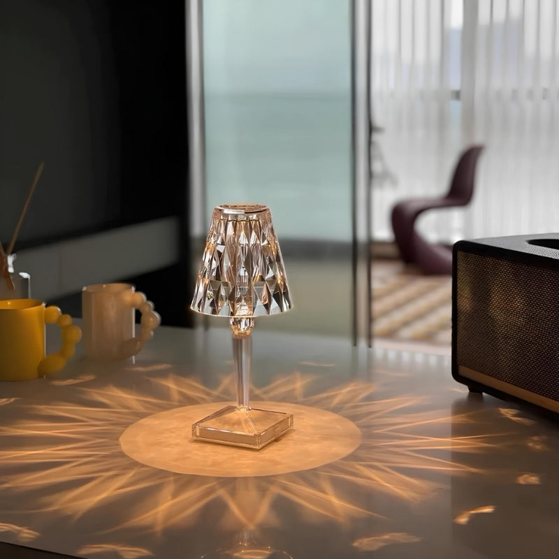 Kristall Tischlampe mit Touch-Steuerung - LumeCrystal | Karnz