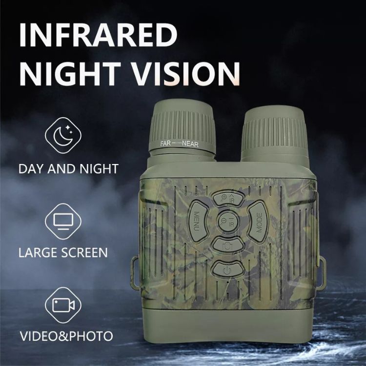 OptiClear | Nachtsichtfernglas | 1000ft Infrarot, HD-Display zum Jagen und Überwachen