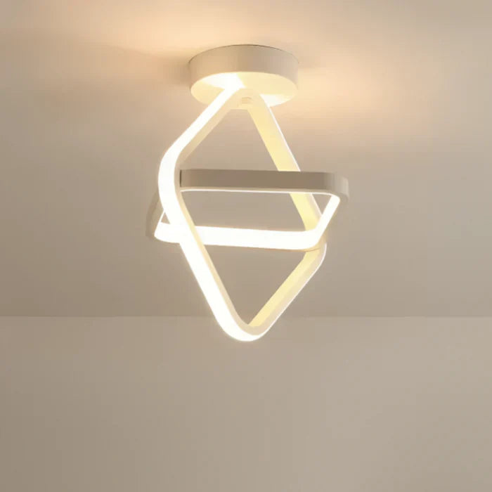 Moderne LED-Deckenleuchte mit doppeltem Ringdesign - Dämmerungsringe | Karnz