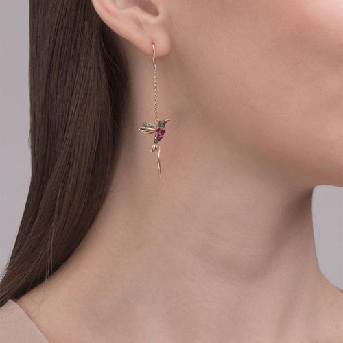 Sandsberg elegante Kolibri Strass Ohrstecker