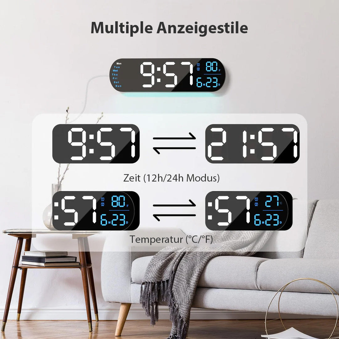 Saker Multifunktionsuhr mit LED-Anzeige | Karnz