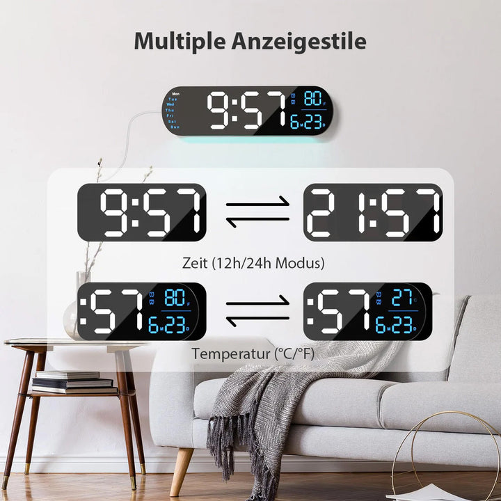 Saker Multifunktionsuhr mit LED-Anzeige | Karnz