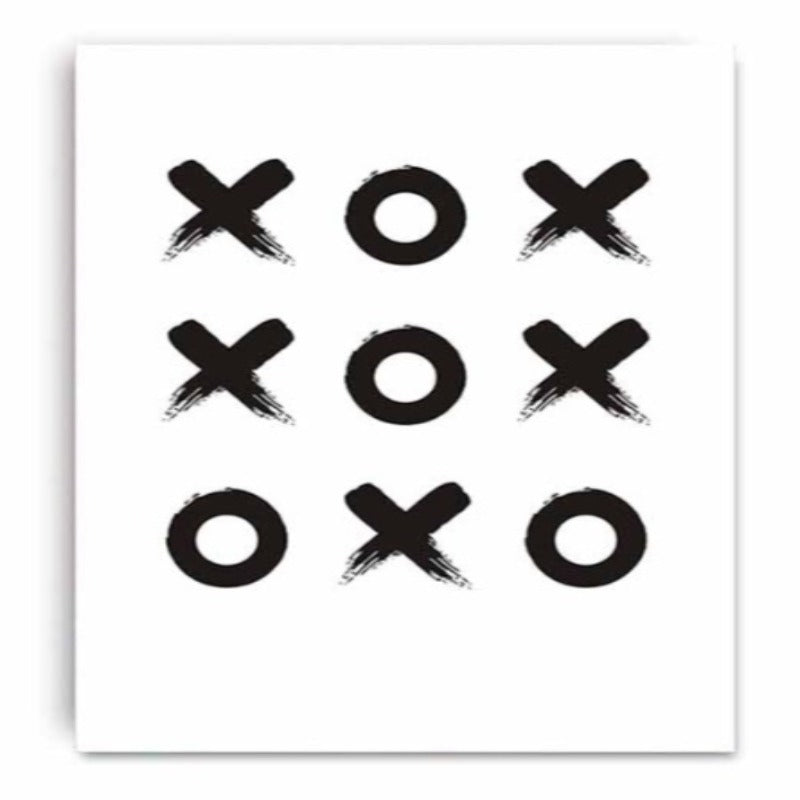 Tic Tac Toe - Leinwandbild