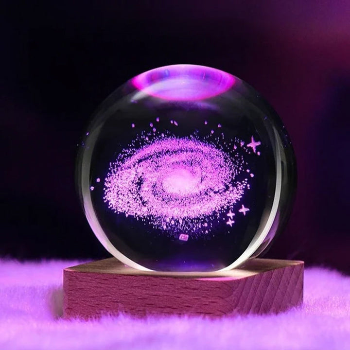 3D Galaxy Kristallkugel Nachtlicht Dekorlampe | Karnz