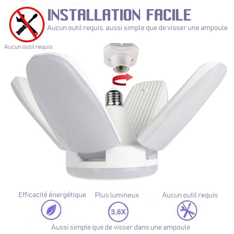 Faltbare verformbare universelle Garagenlampe | Karnz