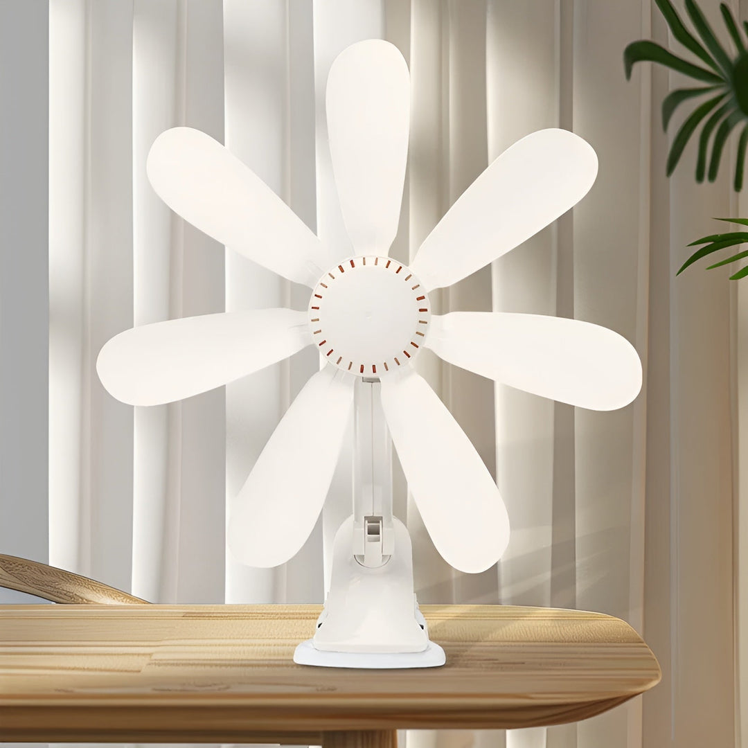 Tragbarer Clip-On Tisch- & Nachttischventilator | Karnz