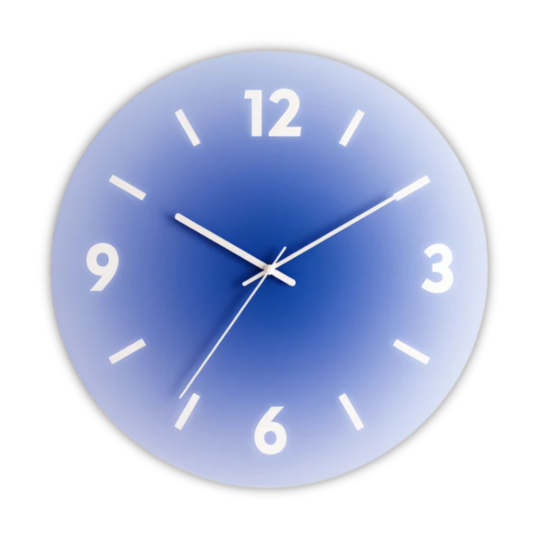 Karnz | Design Glas Wanduhr
