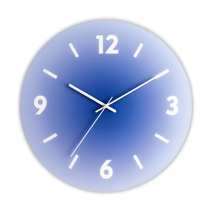 Glas Wanduhr – Modernes Design mit Sonnenuntergangsmotiv | Karnz