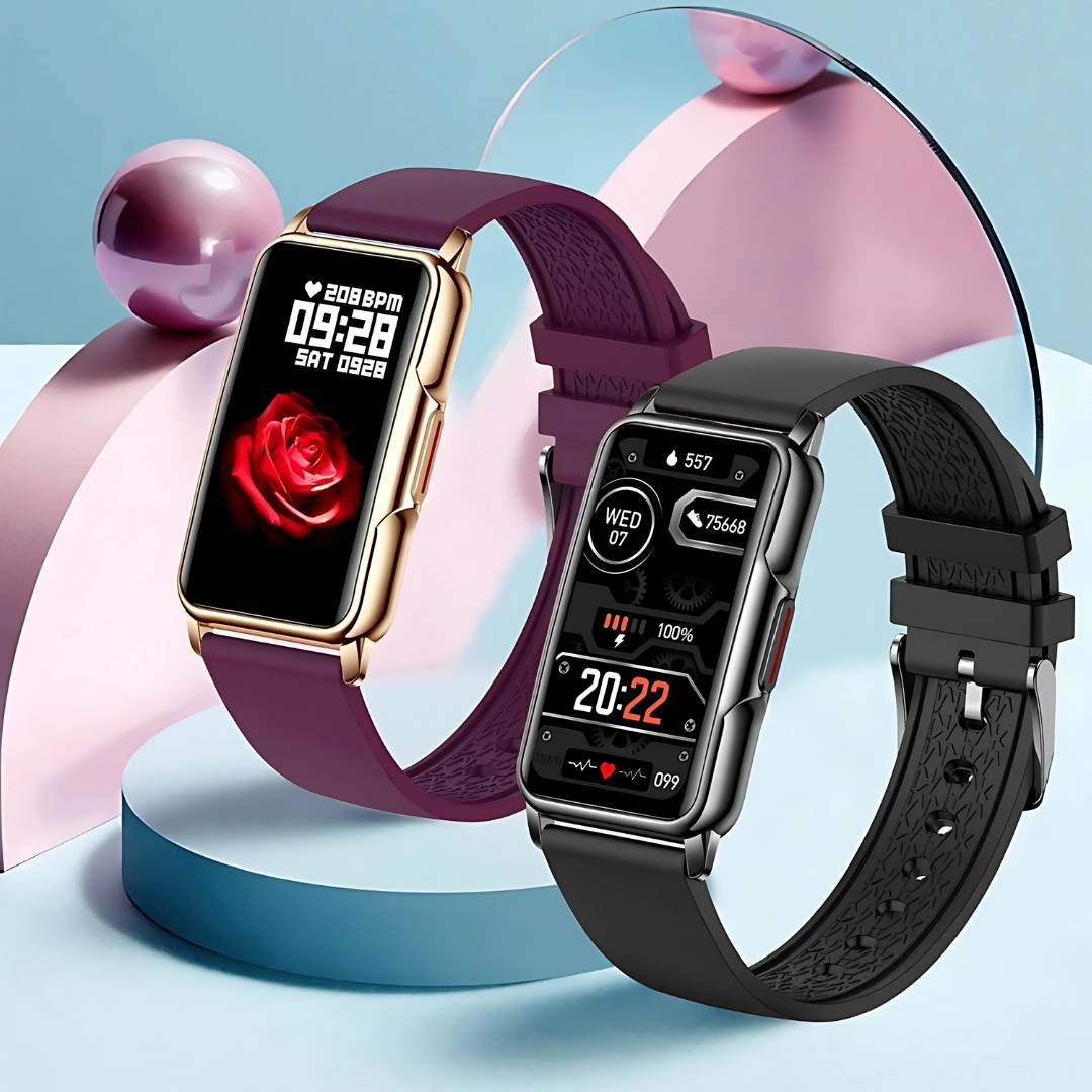 Elegante Smartwatch für den Alltag | Gesundheitsüberwachung - Langlebiges Design - Nahtlose ganztägige Konnektivität Karnz