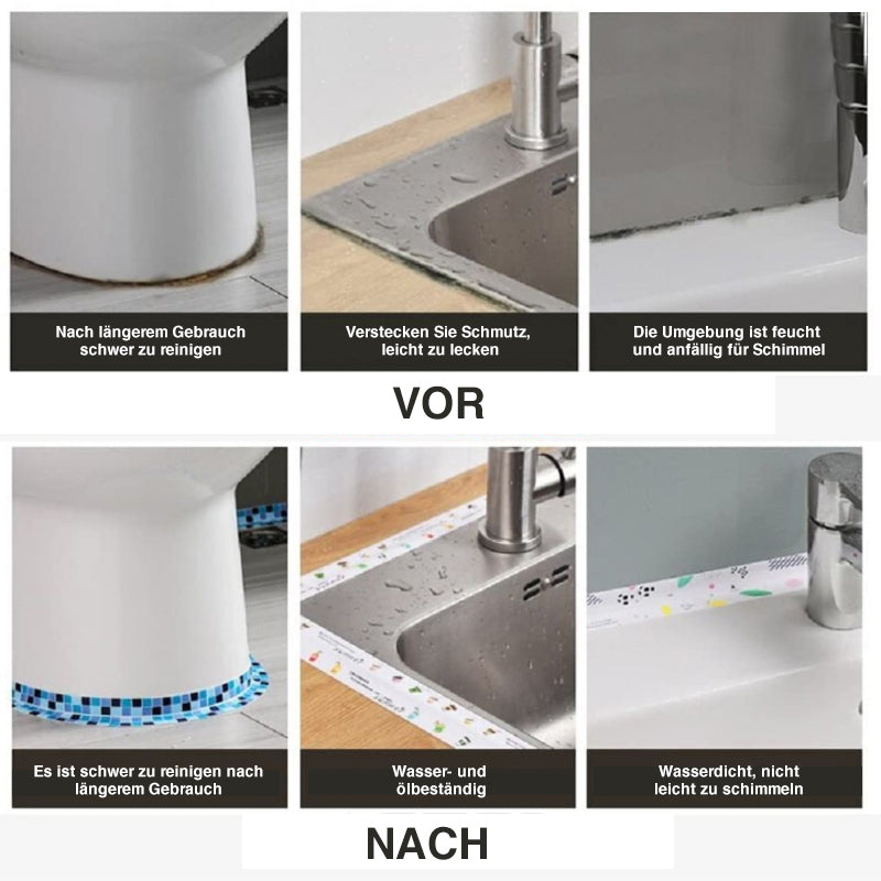 Wasserdichtes Reparaturband für Badewanne/Badezimmer/Küche | Karnz