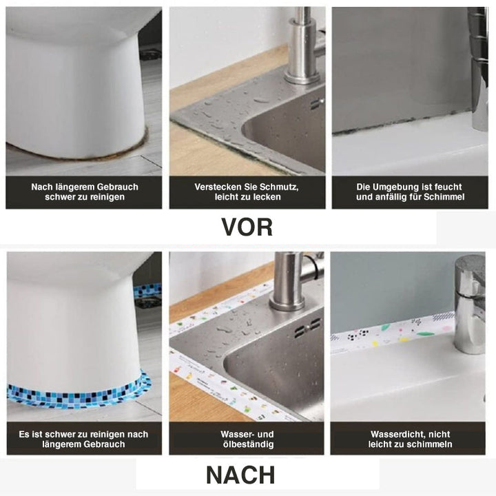 Wasserdichtes Reparaturband für Badewanne/Badezimmer/Küche | Karnz