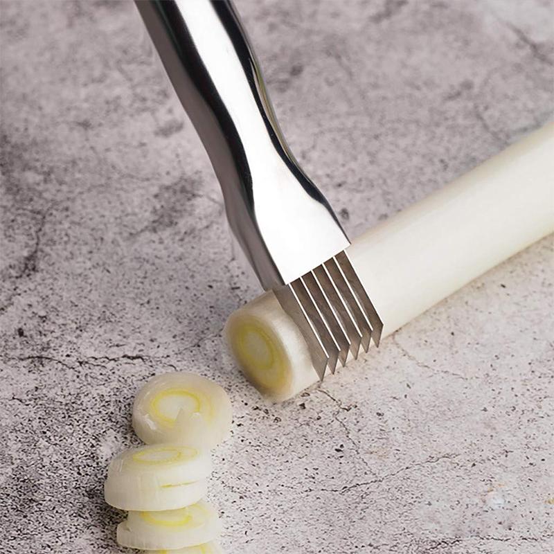 Grüner Zwiebelhacker Messer Edelstahl | Karnz