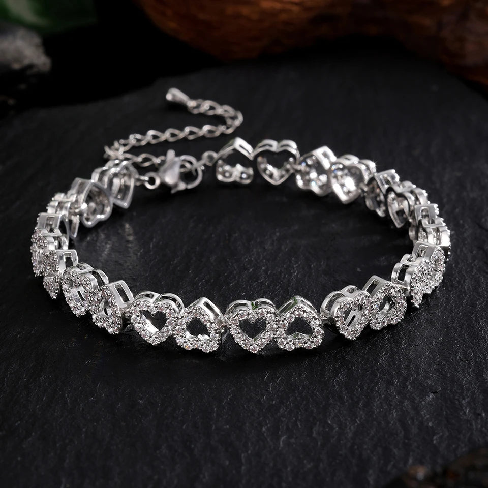 Karnz | Liebe Herzen Diamantarmband